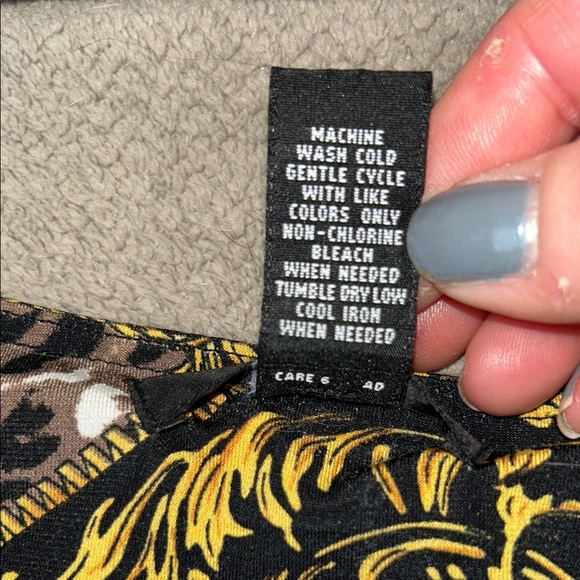 Alfani Baroque Print Top with Leopard Accents - Picture 8 of 8